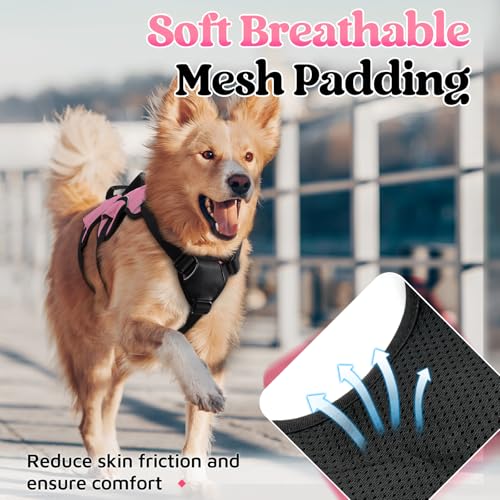 Escape Proof Dog Harness for X (Pink / X-Large)