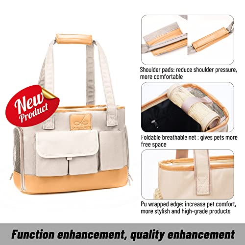 Dog Carrier Cat Carrier (Beige)