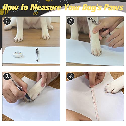 Anti Slip Dog Socks to Prevent Licking Paws for Hot Pavement (Black & Yellow / Small)