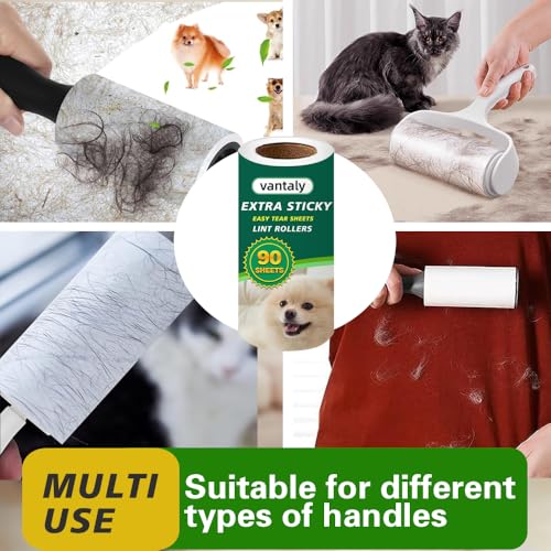 Extra Sticky Lint Roller Refills (720sheets (8 lint roller Refills))
