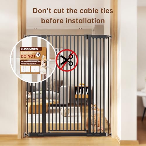 57" Extra Cat Gate (Black / 29.5"-43"W)