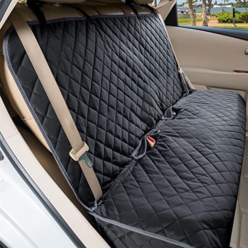 Bench Car Seat Cover Protector (52" L × 62" W / BLACK GREY)