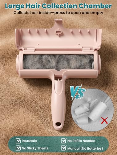 Pet Hair Remover Roller (D: Pink（gift Choice）)