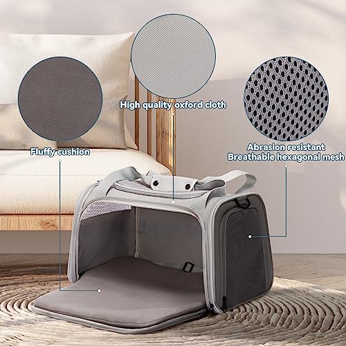 Cat Carrier Grey (17.0"L x 10.3"W x 10.3"H / Grey)