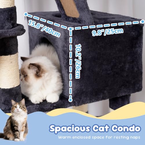 Cat Tree 68 inch Multi (Smoky Gray / 68 inch)