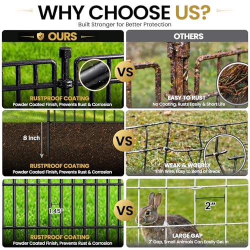 No Dig Garden Fence (44 in(H) X 11.8 ft(L))