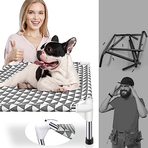 Elevated Outdoor Dog Bed for Small Pets (4 sided Small)