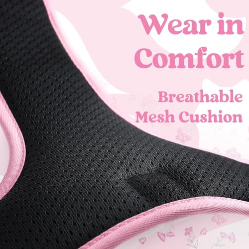 Dog Harness Medium Sized (Medium / Floral Pink)