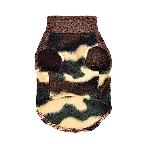 XXS Dog Sweaters for Small Dogs Girl Dog Clothes for Small Dogs Boy Girl Winter Stretch Sweatshirt Warm Puppy Sweater for Chihuahua Teacup Yorkie Pet Outfit Clothing Apparel (Camouflage / XX-Small (Chest 11in ))