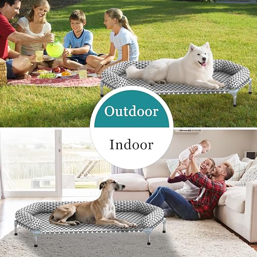 Orthopedic Dog Beds for Large Dogs (6 sided Bolster X-Large)