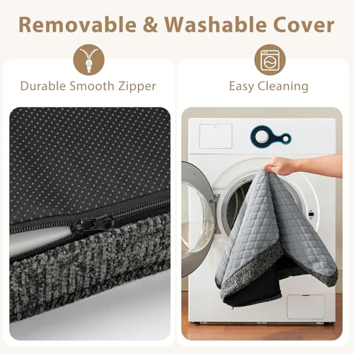 Orthopedic Medium Dog Bed (M(29"x18") / Light Grey)