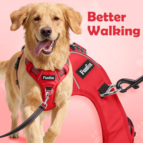 Dog Harness No Pull (Red / X-Large)