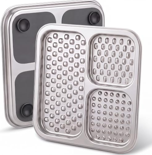 Stainless Steel Lick Mat for Dogs & Cats (1 Pack)