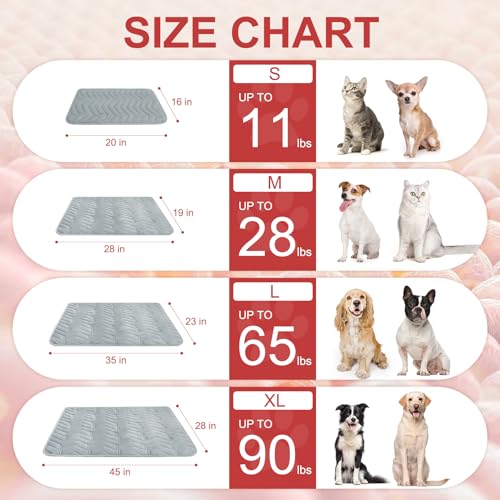Self Warming Cat Mat (Light Grey / 28.0"L x 19.0"W x 0.2"Th)