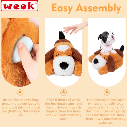 Heartbeat Puppy for Dogs (medium brown and white)