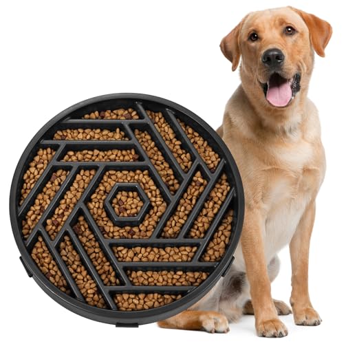 Slow Feeder Dog Bowl (black)