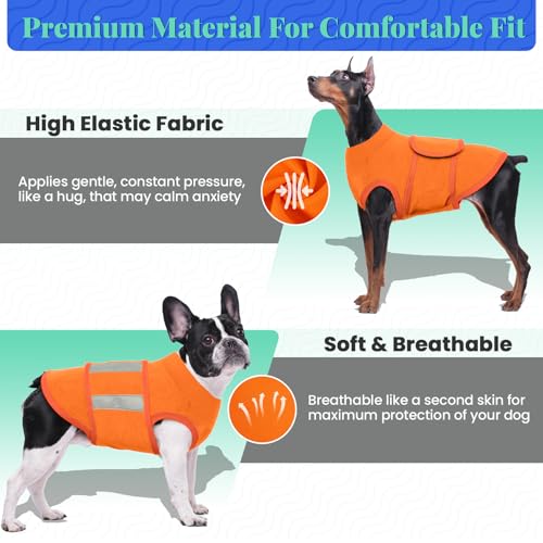 Dog Anxiety Relief Coat (Orange / Medium)