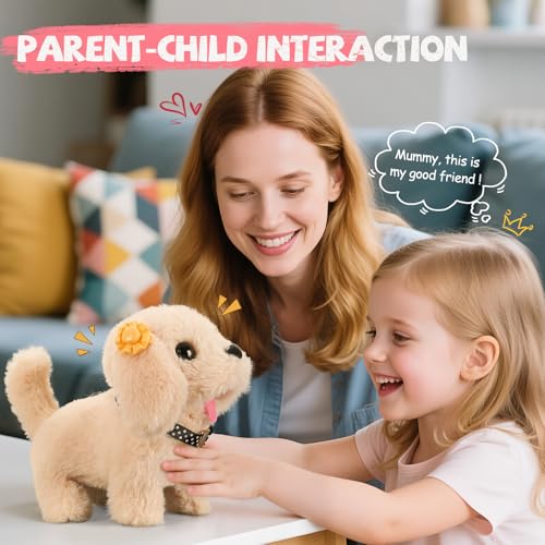16 Pcs Robot Dog Toys for Girls (Pink)