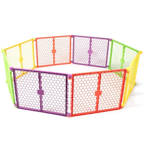 Safety 260" Super Wide Baby Gate & 8 (Multicolor)