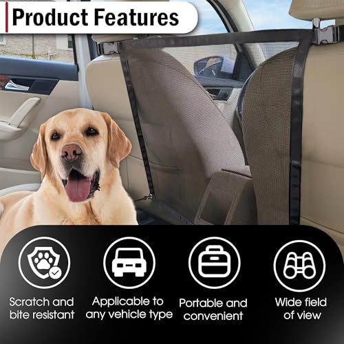 Dog Car Barrier Net (black)
