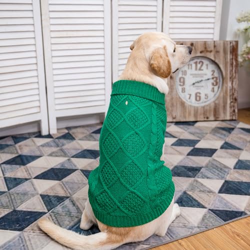 Turtleneck Dog Sweater (XXX-Large / Green)