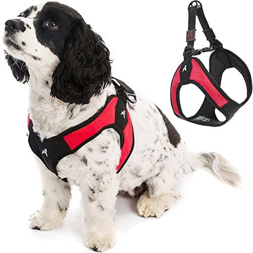 Escape Free Easy Fit Dog Harness (Large chest (20.25~24.75") / Red)