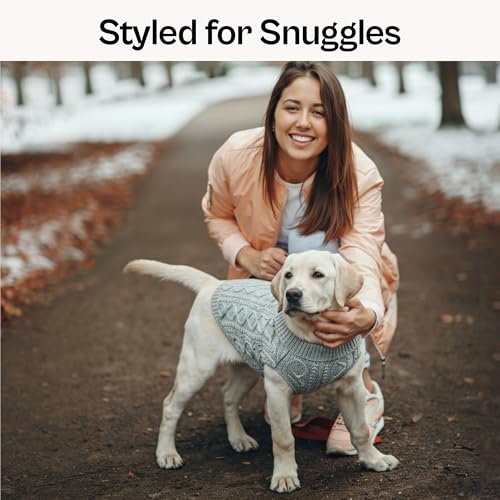 Unisex Dog Sweaters (Medium / Cable Knit Gray)