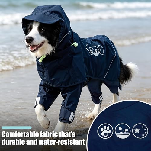 Dog Raincoat Full (Large / Blue)