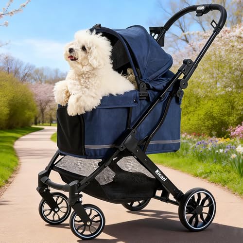 All Terrain Dog Stroller for Small to Medium Dogs (Midnight Blue)