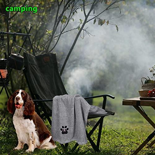 Dog Towels for Drying Dogs (Grey / M-36" * 28")
