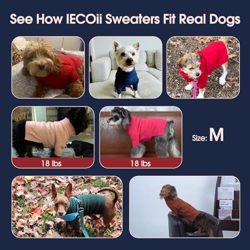 Turtleneck Dog Sweater (White / Medium)