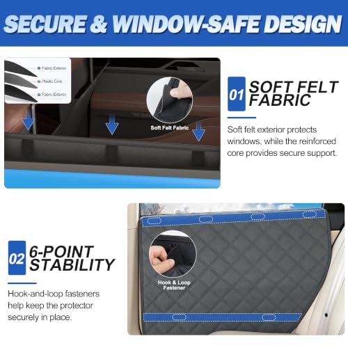 Car Door Protector for Dogs (Black / M)