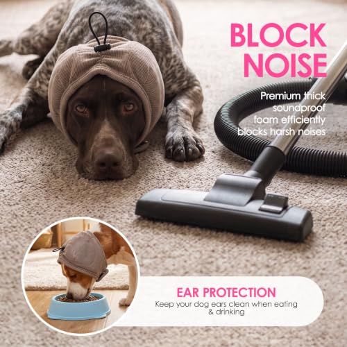 Dog Ear Muffs Noise Protection (Khaki / Large)