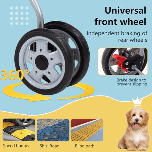 Pet Stroller 3 (Dark Black / 3 Wheels)