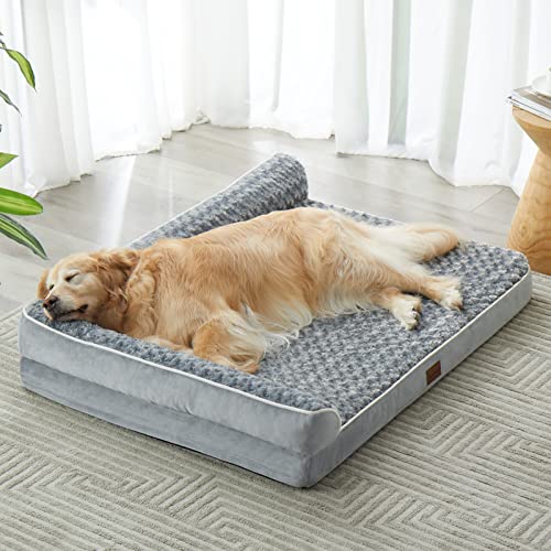 Orthopedic Washable Dog Bed (Gray / 61.0"l x 43.0"w x 7.5"th)