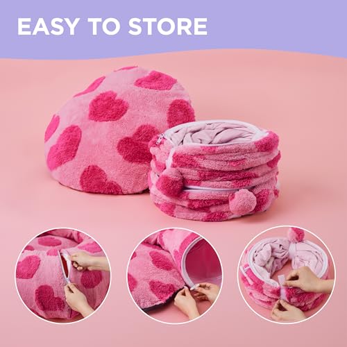 Lesure Donut Cute Jacquard Cat Tunnel Bed Kitten Toys for Puppy Bunny (Standard (33.5"L x 33.5"W x 10"H) / A Lover Hearts)