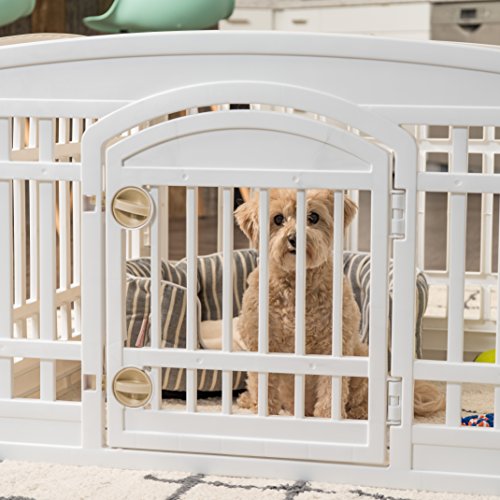 6 Panel Dog Playpen (6 Panel - 24" H / White)