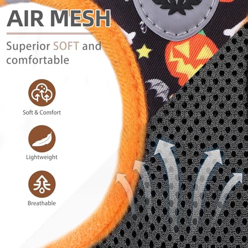 Halloween Dog Harness (Halloween Black / XL (CHEST 20"-22"))