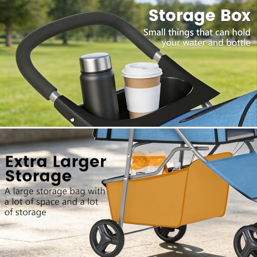 3 Wheel Pet Stroller (Blue)