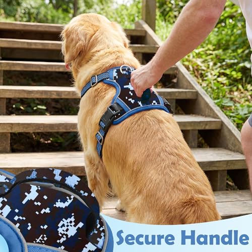 Dog Harness No Pull (Mosaic Blue / Medium)