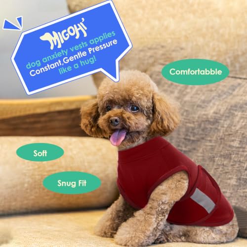 Dog Anxiety Relief Coat (Rosy-Red / Small)