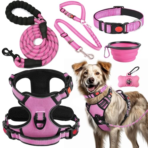 No Pull Dog Harness (X-Large / Pink)