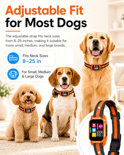 Smart Dog Bark Collar (Orange)