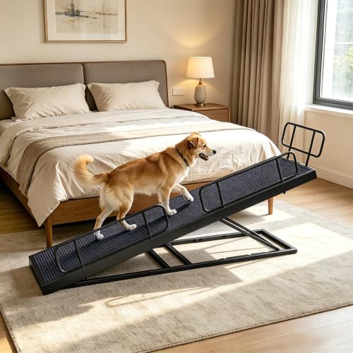 Adjustable Dog Ramp for Bed