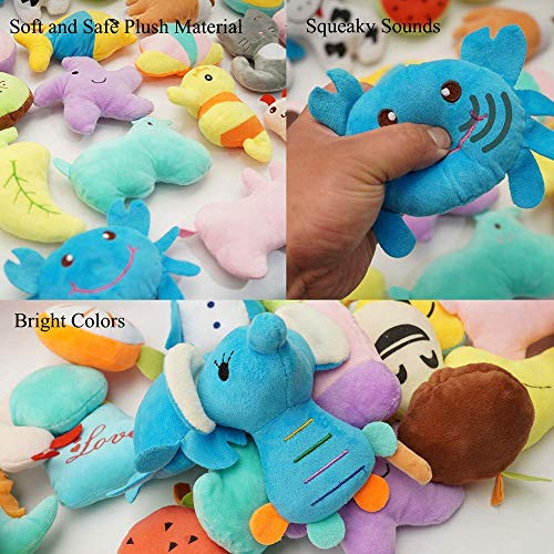 Pack of 26 Soft Small Medium Dog Squeaky Toys
