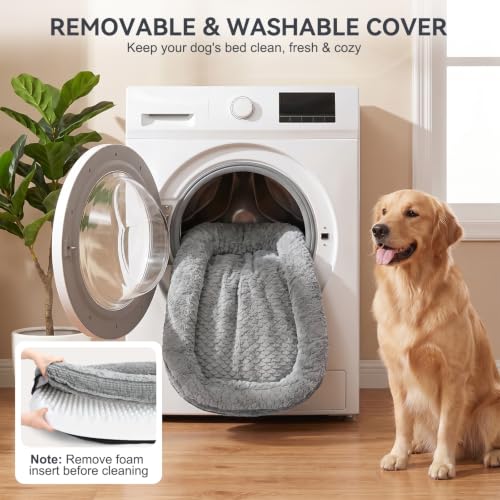Orthopedic Dog Beds Large Sized Dog (Light Grey / 45"l X 32"w X 7.5"th)