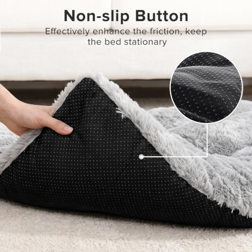 Dog Bed Crate Pad (29.0"L x 21.0"W x 3.0"Th / Light Grey)