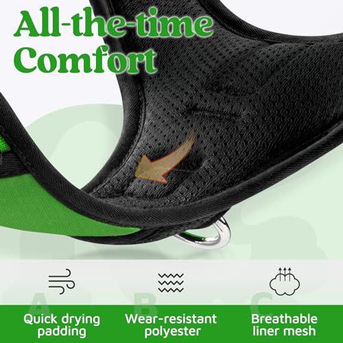 Dog Harness Medium Sized (Green / Medium)