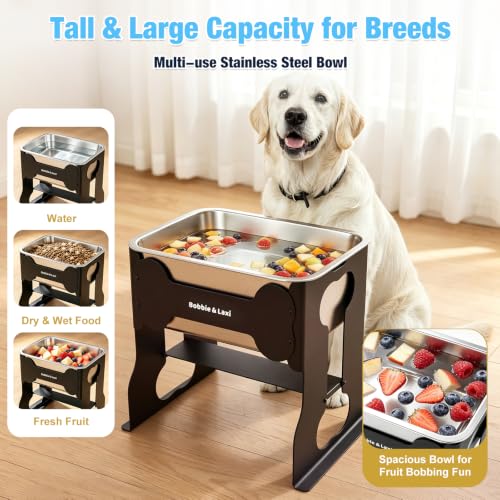 14" Elevated Dog Water Bowl (14.2" Height)
