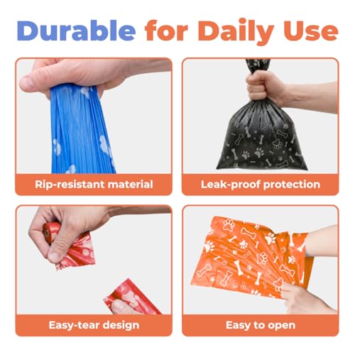 Poop Bags for Dogs (Assorted Colors / 150 Bags)